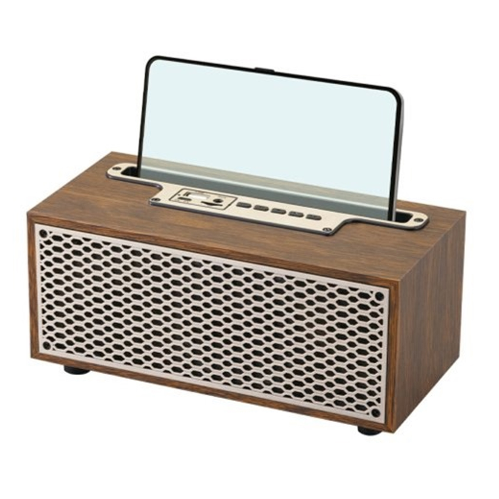 엑토 앤틱 레트로 우드 캠핑 블루투스 스피커 (BTS-52)