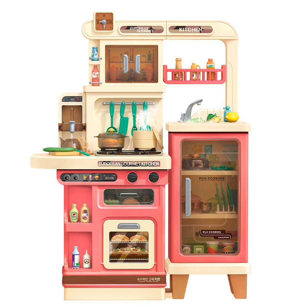 바니랜드 주방놀이 유러피안 고메 키친 애쉬핑크 (8931152) 소꿉놀이 유아주방놀이 어린이주방놀이