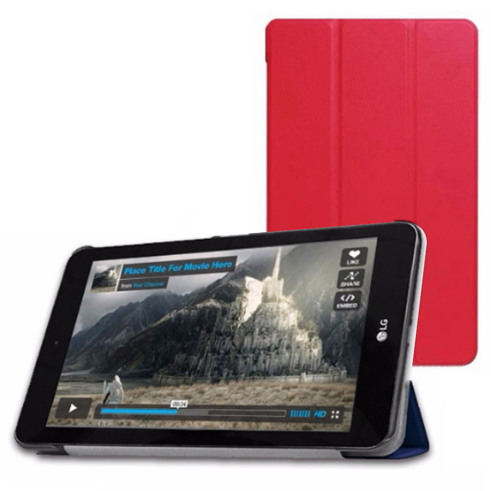 비즈 3단 스탠드 케이스 (엘지 지패드4 P530L) (레드)