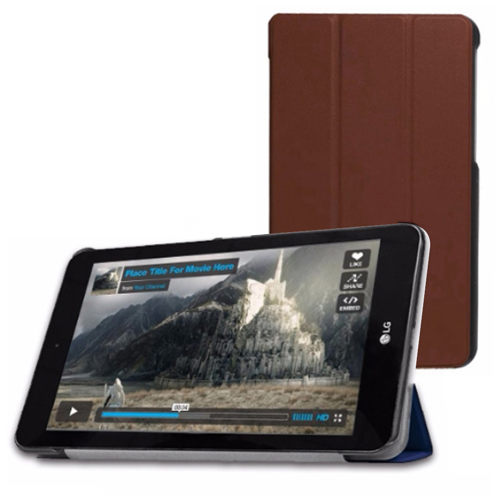 비즈 3단 스탠드 케이스 (엘지 지패드4 P530L) (브라운)