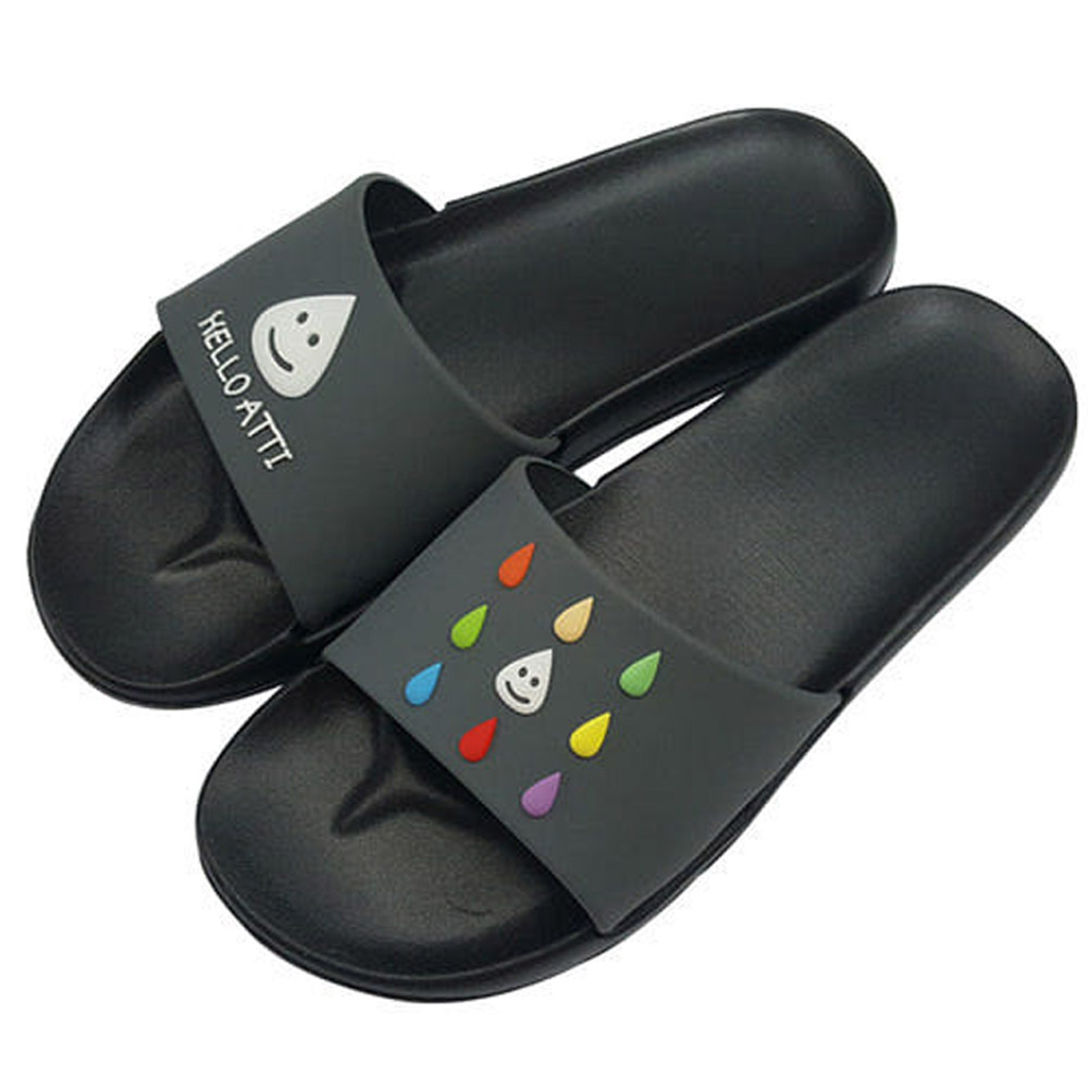 신우실업 슬리퍼 더블에이스 가볍운 편안한 물방울 샌들 (블랙)