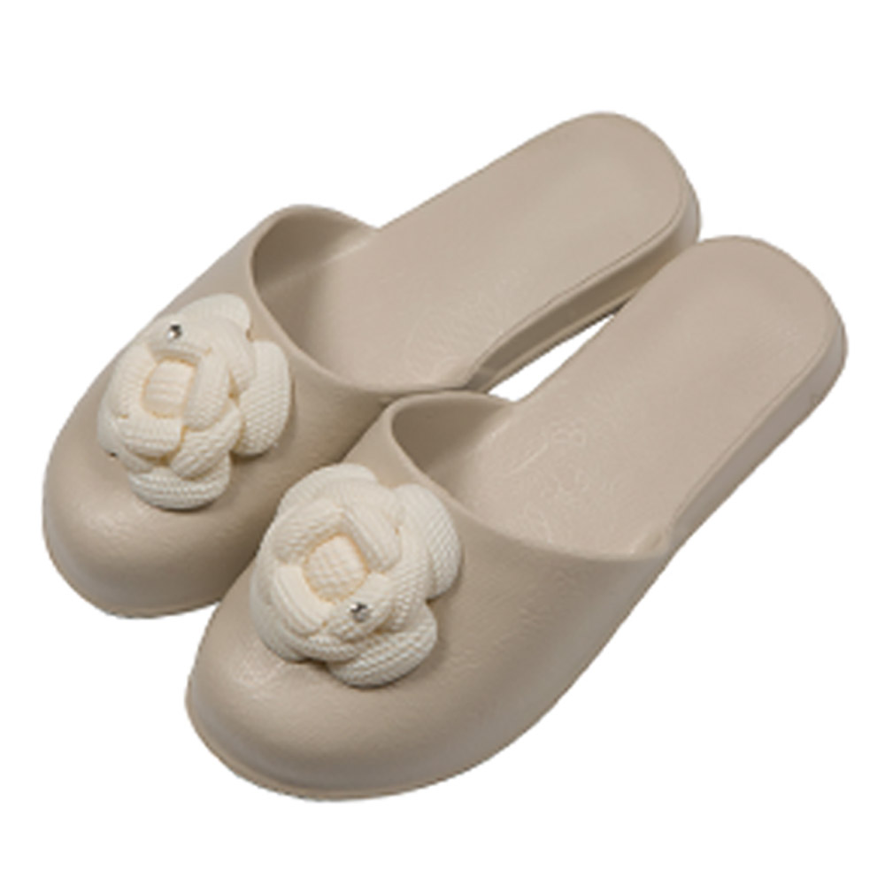 신우실업 거실화 아르누보 가벼운 층간소음방지 푹신 슬리퍼 (아이보리) 거실슬리퍼 실내화