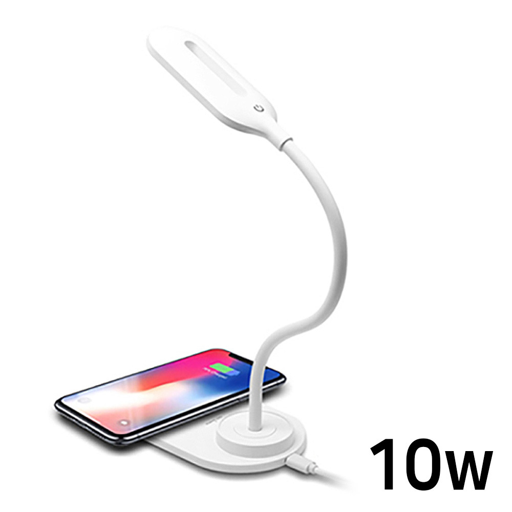 컴우드 LED스탠드 겸용 무선 고속 충전기 10W (CW-LC200) (화이트)