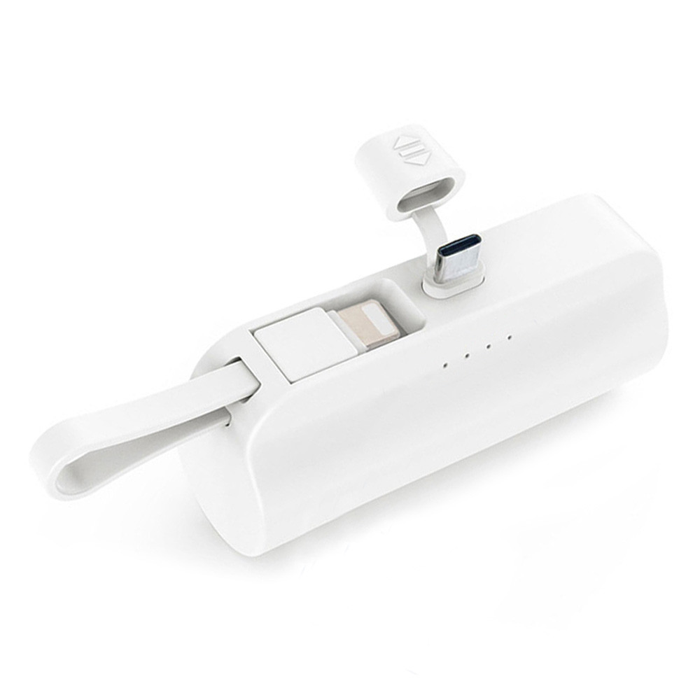 컴우드 보조배터리 2Way 도킹형 5000mAh C핀 컨넥터 8핀 케이블 (CW-DK1000)