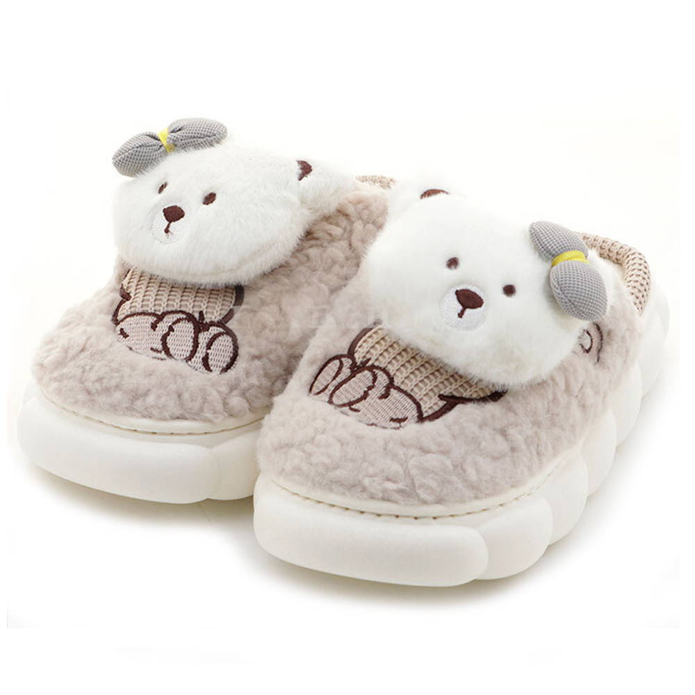 DDA 실내화 푸들 털실내화 (그레이) (택1) 털실내화 거실화