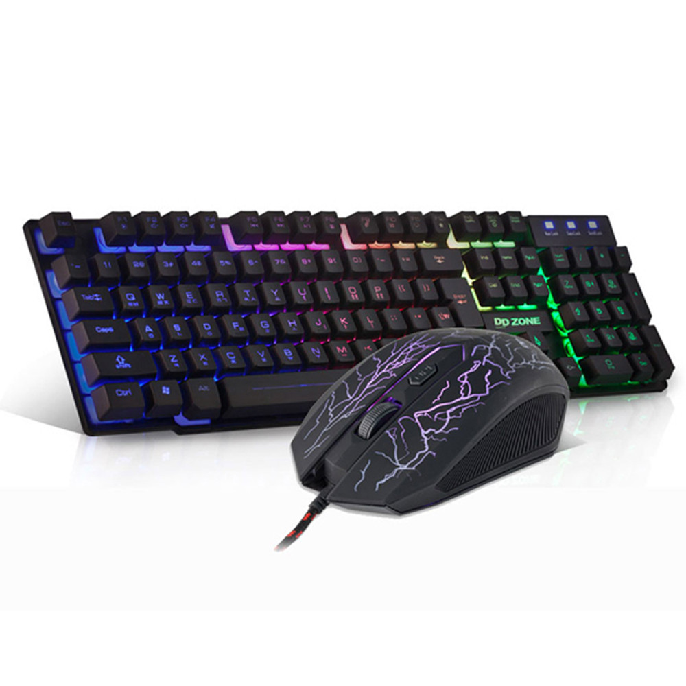 DDZONE 키보드마우스세트 LED 게이밍키보드 마우스 합본 (MK-3000)