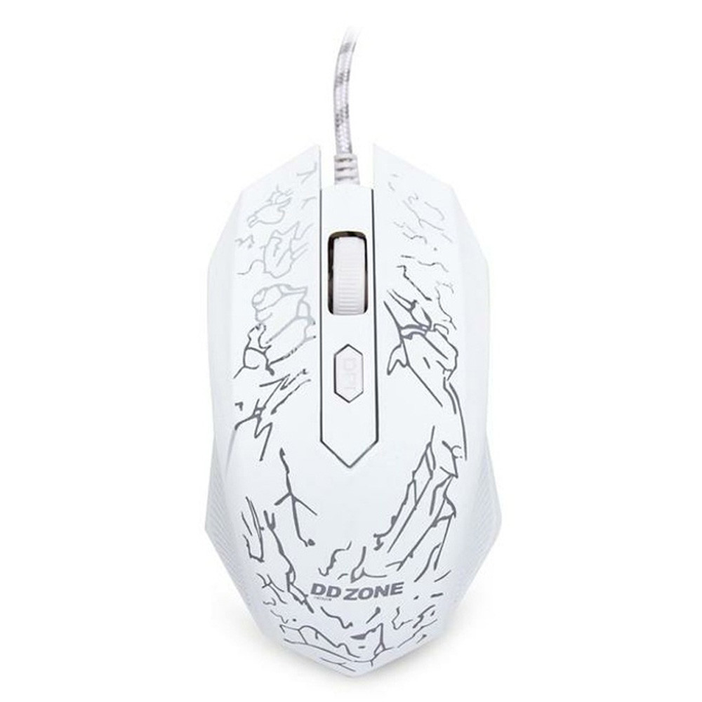 DDZONE 마우스 LED 게이밍마우스 (DM-G7) (화이트)