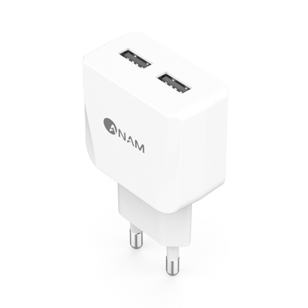 아남 USB 2포트 2.1A 충전기 (ATC-2P) (케이블 미포함)