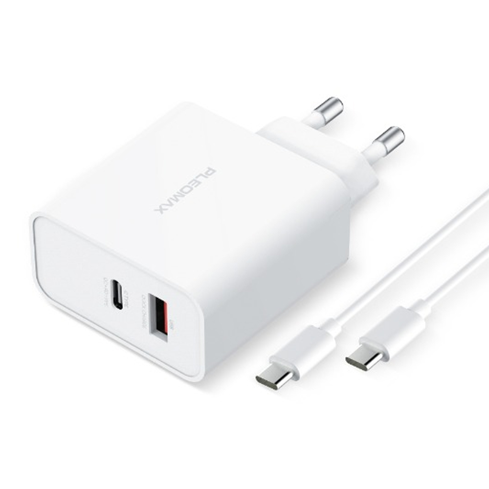 플레오맥스 45W PPS 고속충전기 (C to C 케이블포함) (PMQC-E4500)