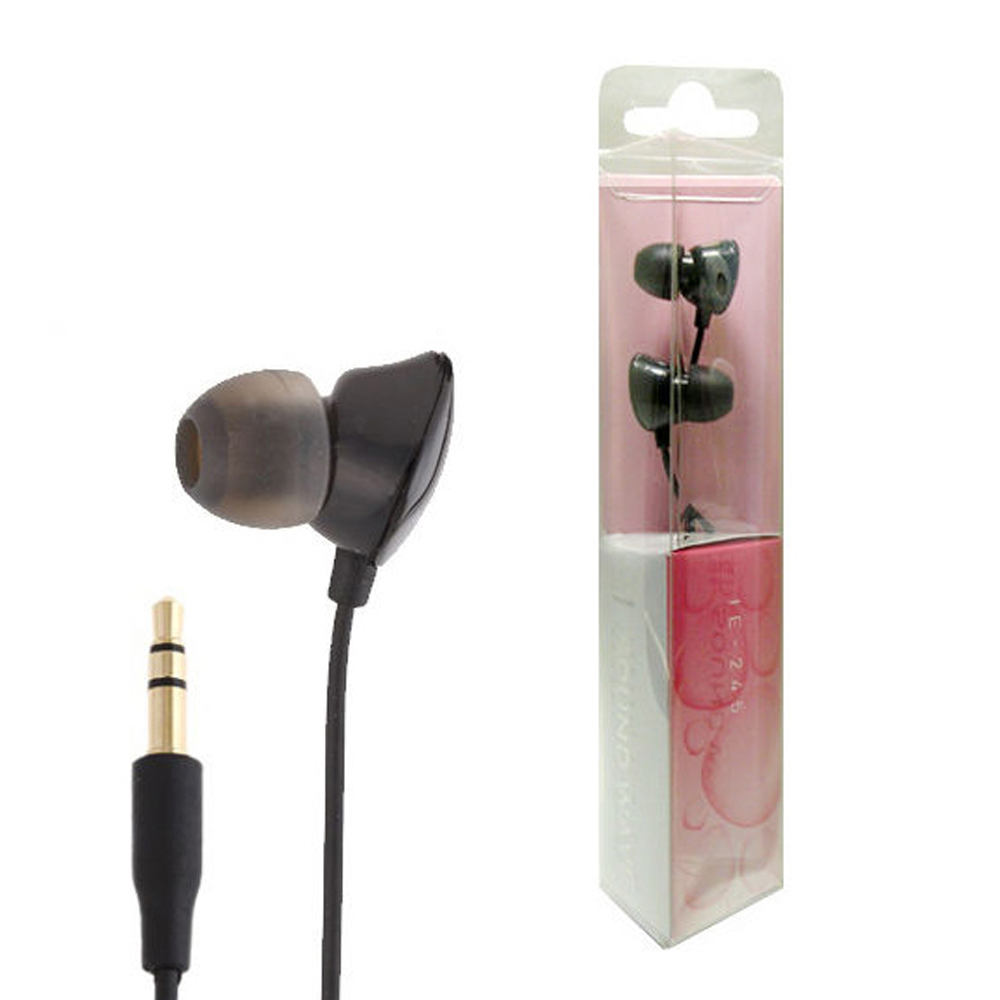 인켈 조약돌 디자인 스마트폰 이어폰 IE-245 (블랙)