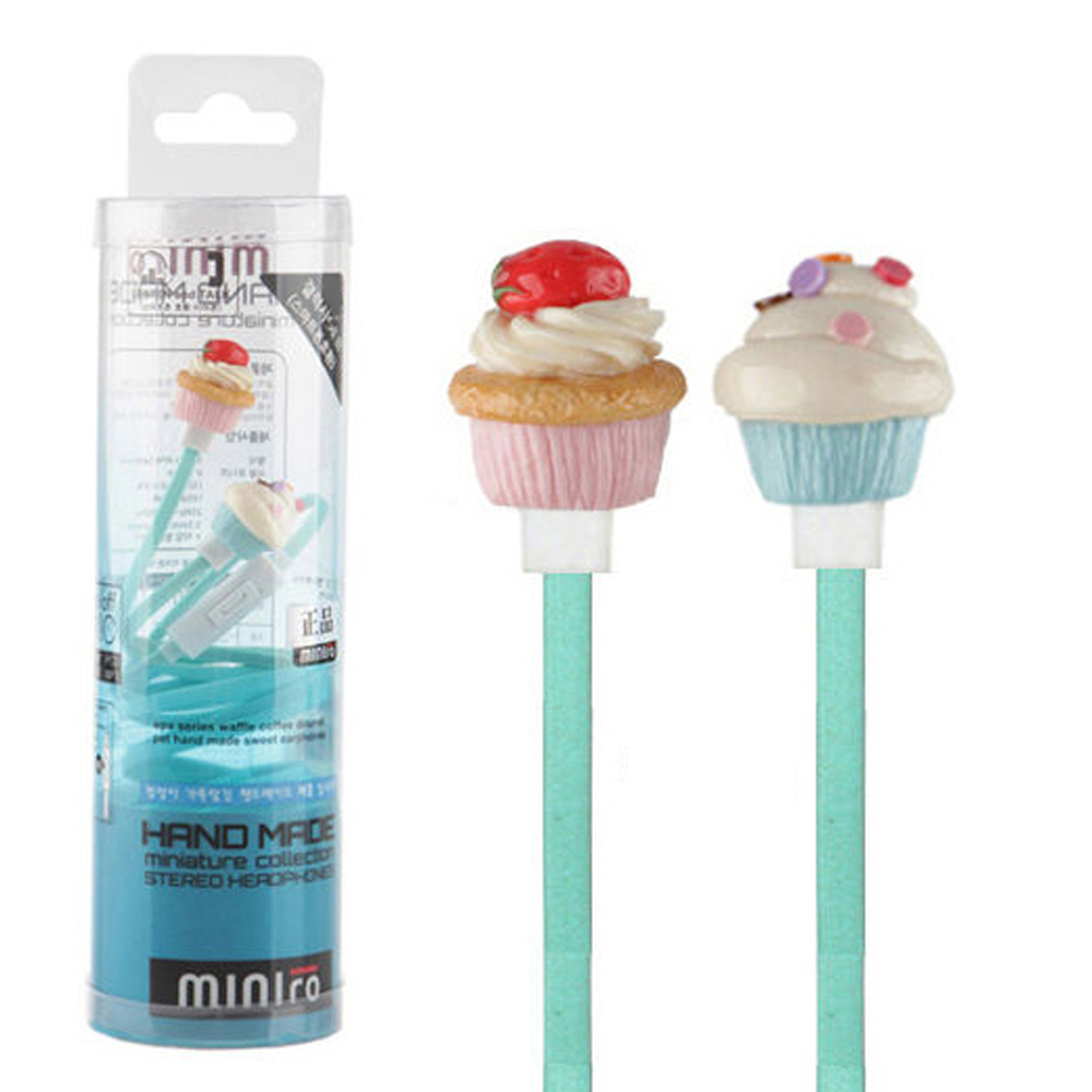 우솔 스마트폰 이어폰 MO-1000 핸드메이드 미니어처 (머핀)