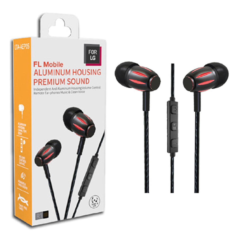 스마티 스마트폰 메탈 스테레오 이어폰 LTA-AEP05 (레드)