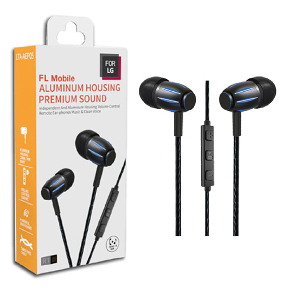 스마티 스마트폰 메탈 스테레오 이어폰 LTA-AEP05 (블루)