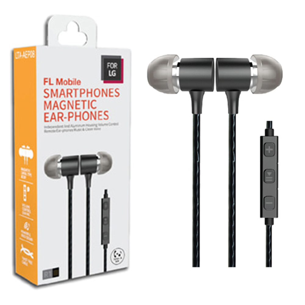 스마티 스마트폰 마그네틱 스테레오 이어폰 LTA-AEP08 (블랙)