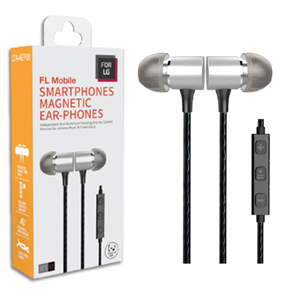 스마티 스마트폰 마그네틱 스테레오 이어폰 LTA-AEP08 (실버)