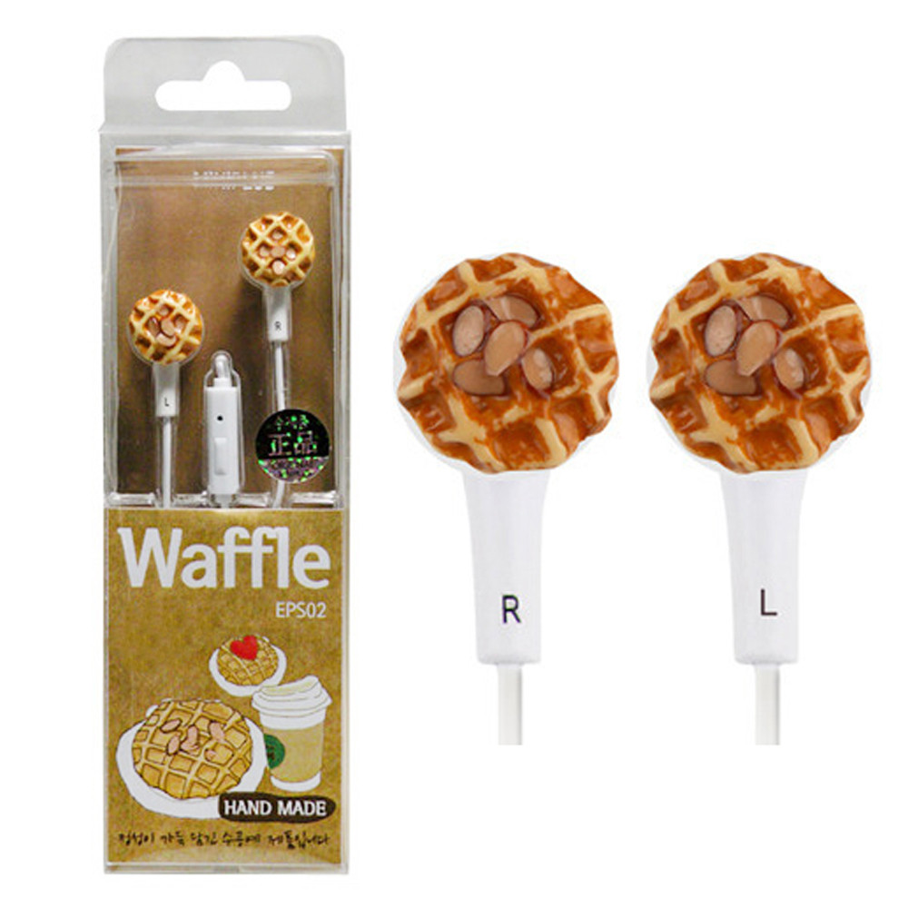 미니플러스 미니어처 스마트폰 이어폰 와플 아몬드 (EPS-02)