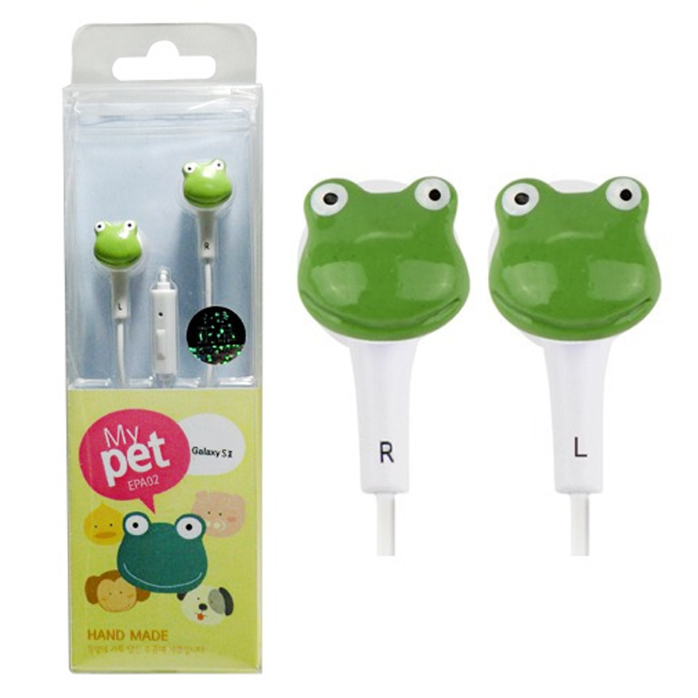 미니플러스 미니어처 스마트폰 이어폰 개구리 (EPA-02)