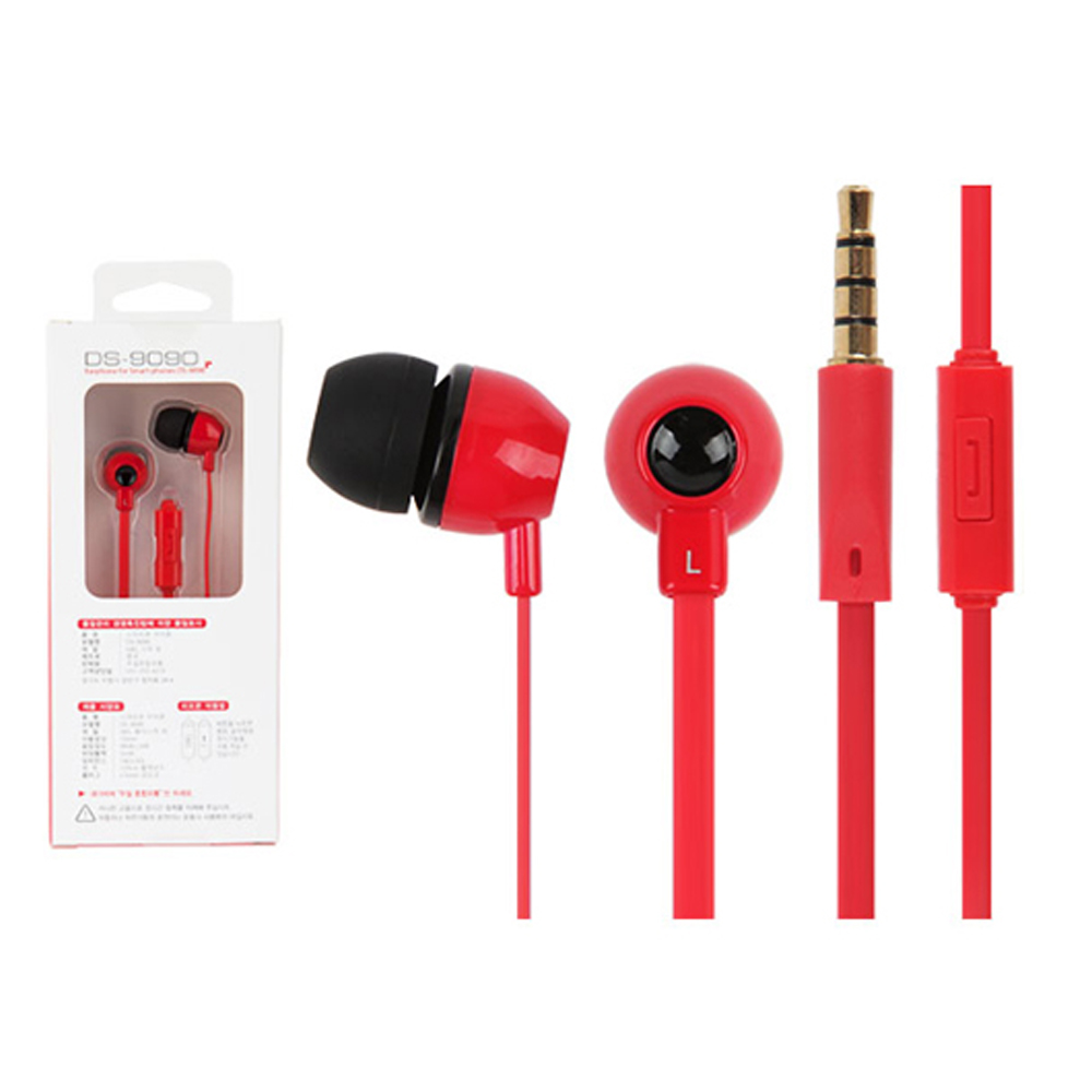 담소 스마트폰 이어셋 DS-9090 (레드)
