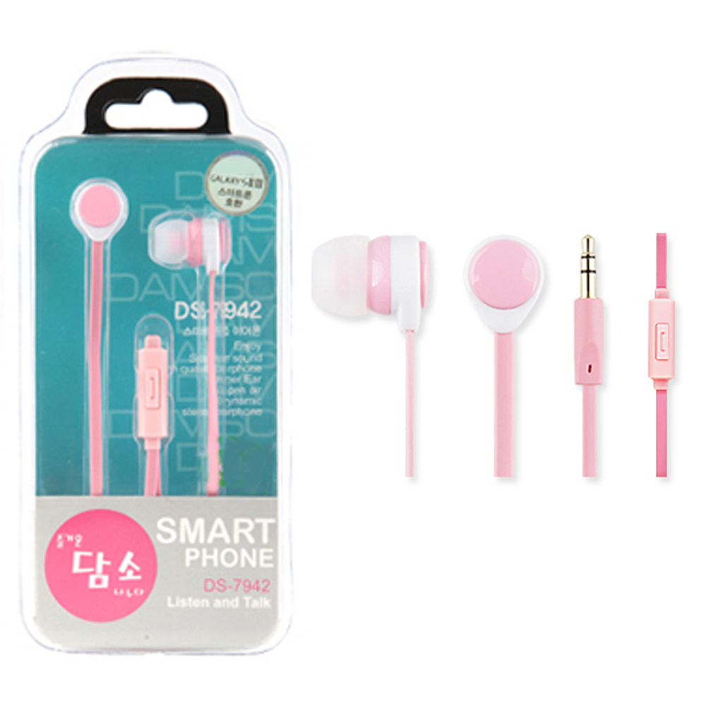 담소 스마트폰 이어셋 DS-7942 (핑크)
