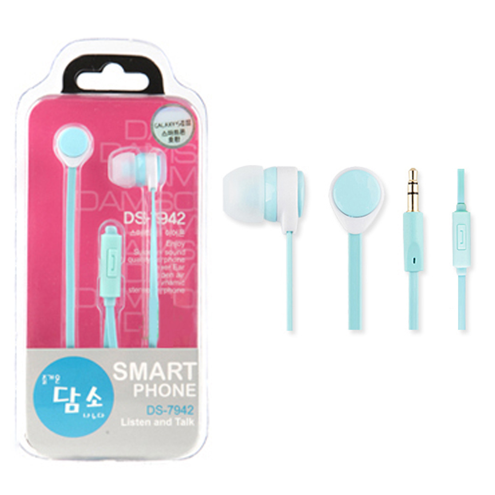 담소 스마트폰 이어셋 DS-7942 (블루)