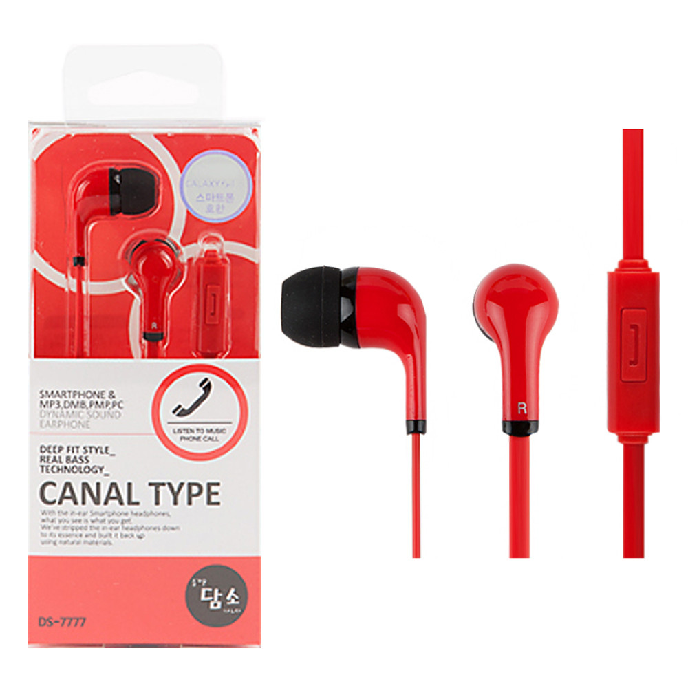 담소 스마트폰 이어셋 DS-7777 (레드)