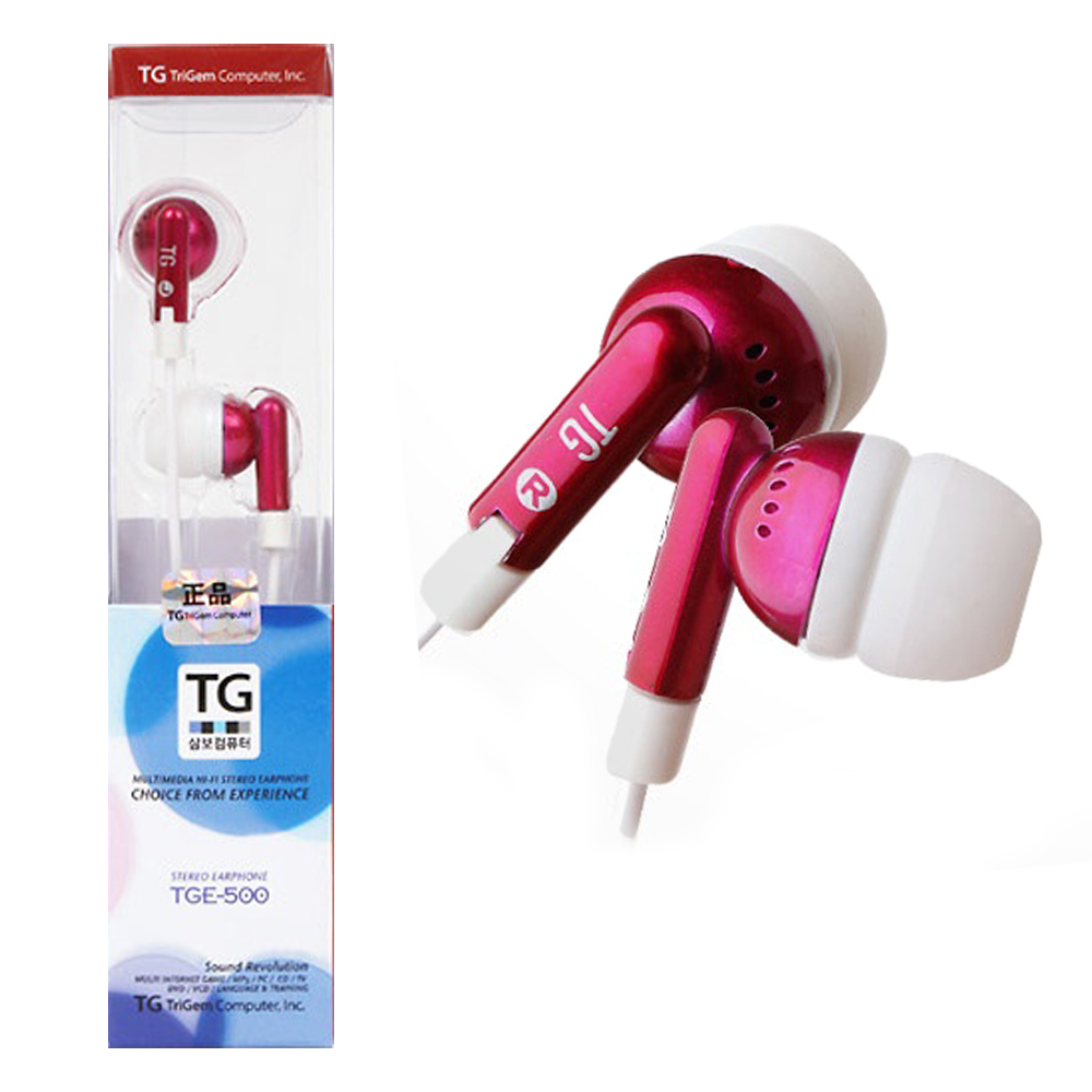 TG삼보 스마트폰 이어폰 TGE-500 (핑크)