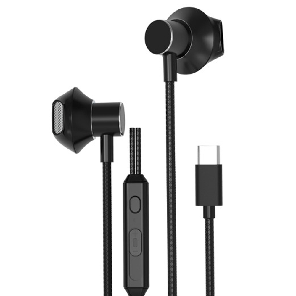 아남 이어폰 C타입 볼륨 조절 컨트롤 (블랙) (AN-C003)