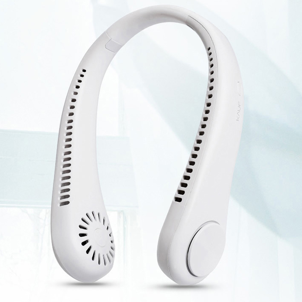 카푸 미니선풍기 넥선풍기 충전식 각도조절 3단풍속조절 휴대용 넥밴드 선풍기