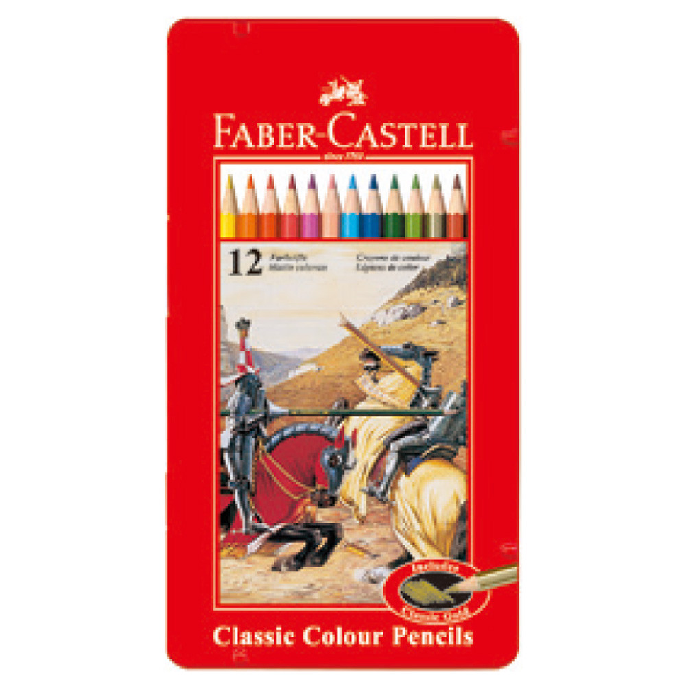 파버카스텔 일반 색연필 12색 (틴 케이스) (115844)