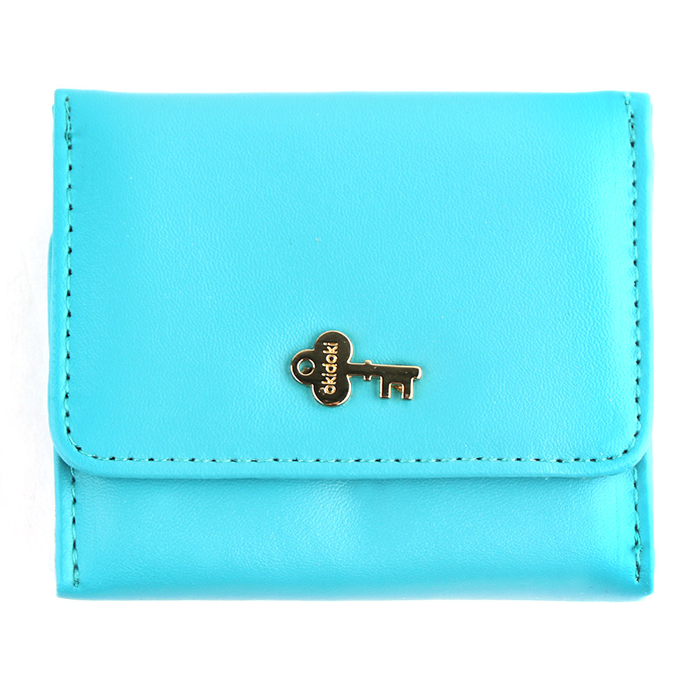 한정특가) 오키도키 열쇠장식 양면 반지갑 (민트)