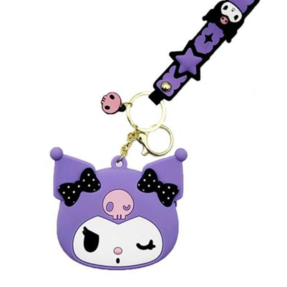 나라 동전지갑 쿠로미 동전 가방 키링 (퍼플)