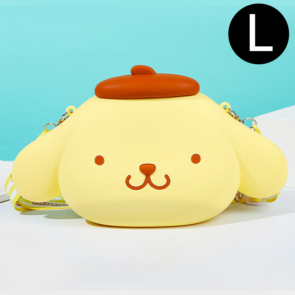 나라 아동가방 폼폼푸린 실리콘 얼굴 가방 (L)