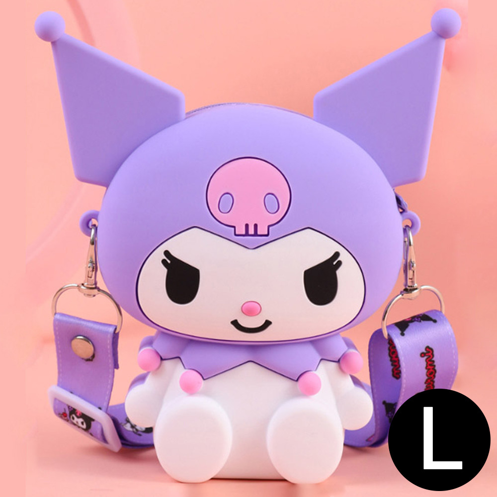 나라 아동가방 쿠로미 전신 크로스백 (퍼플) (L)