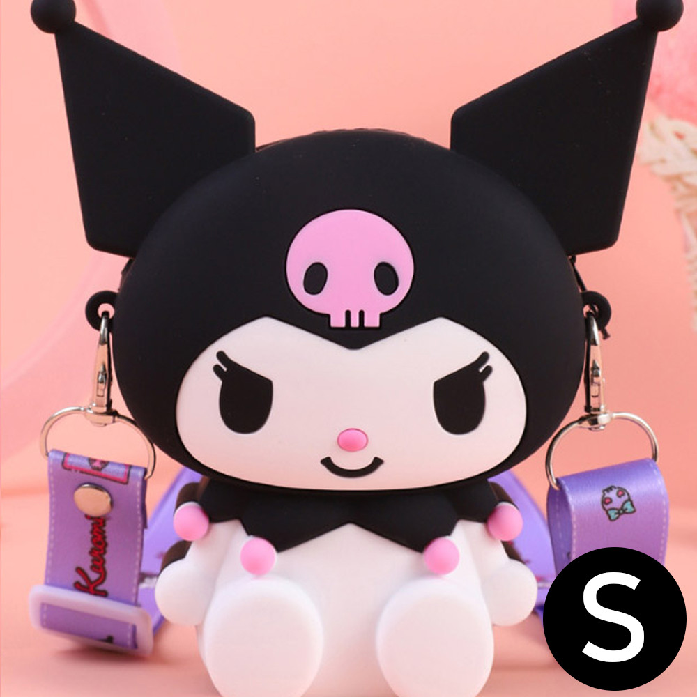 나라 아동가방 쿠로미 전신 크로스백 (블랙) (S)