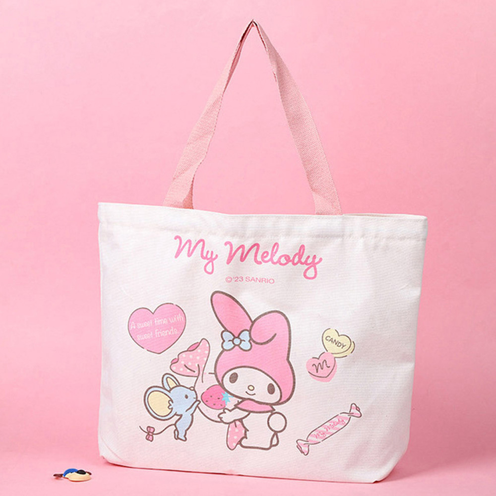 나라 에코백 산리오 캐릭터 보조가방 (마이멜로디)
