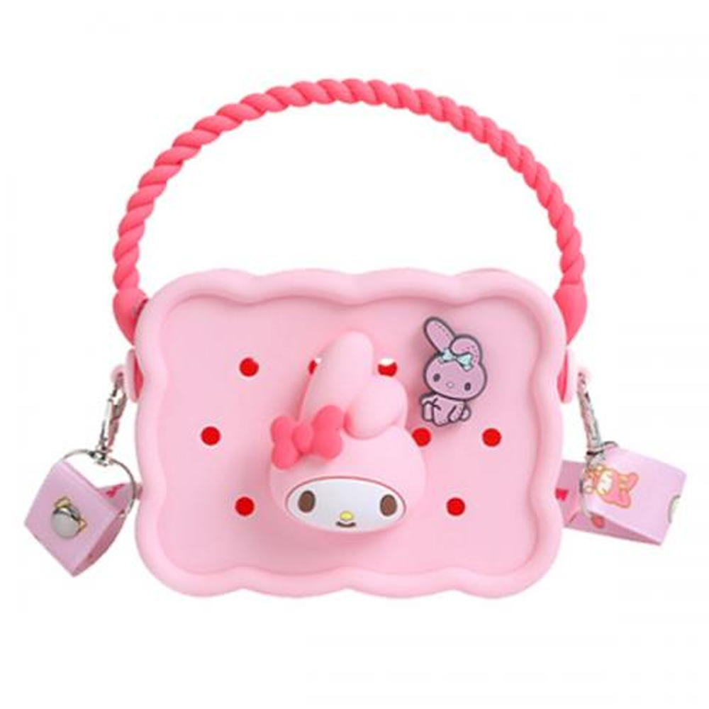 나라 토트백 산리오 DIY 실리콘 사각 보조가방 (마이멜로디)