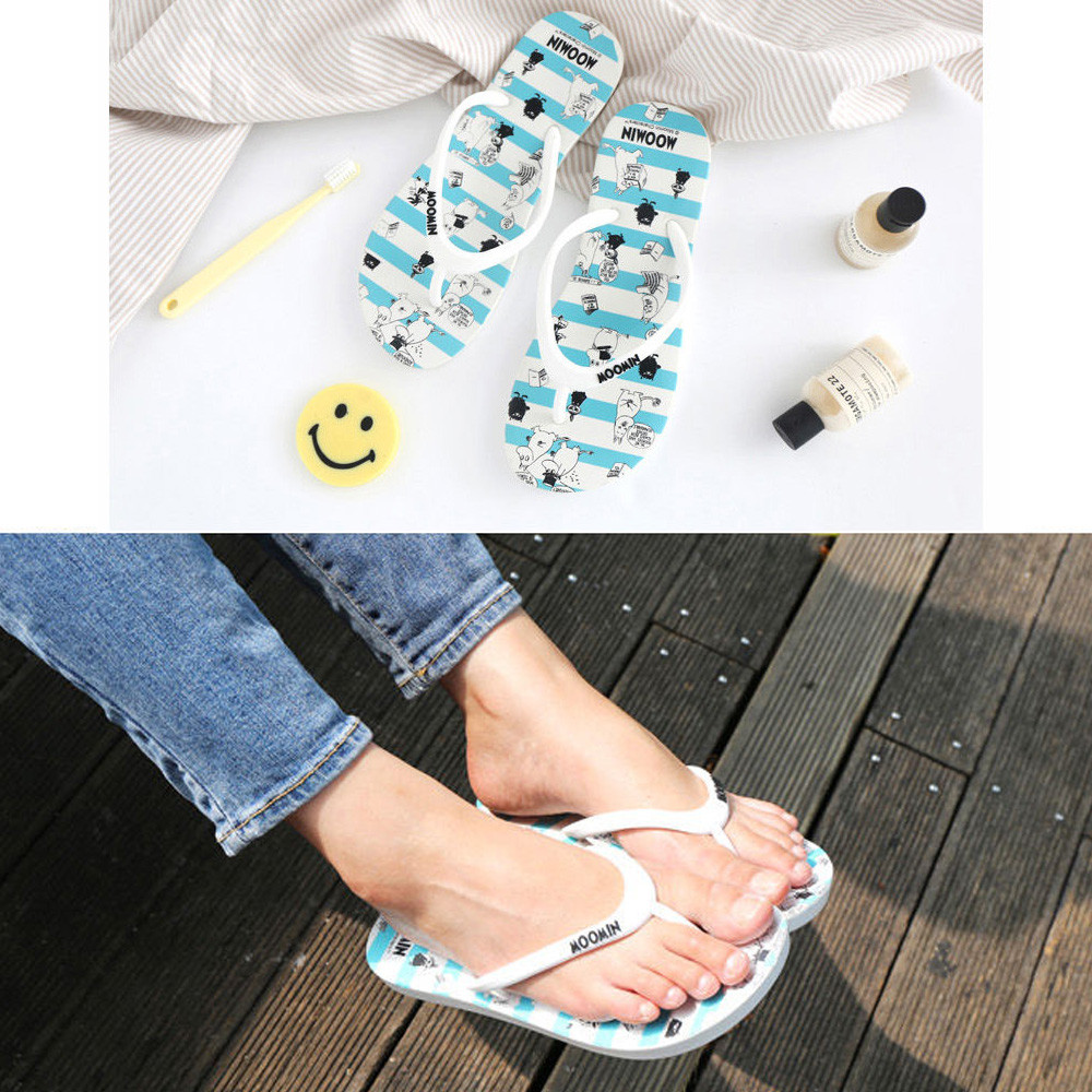 한정특가) 로마네 무민 칼라 플리플랍 쪼리 슬리퍼 (택1)