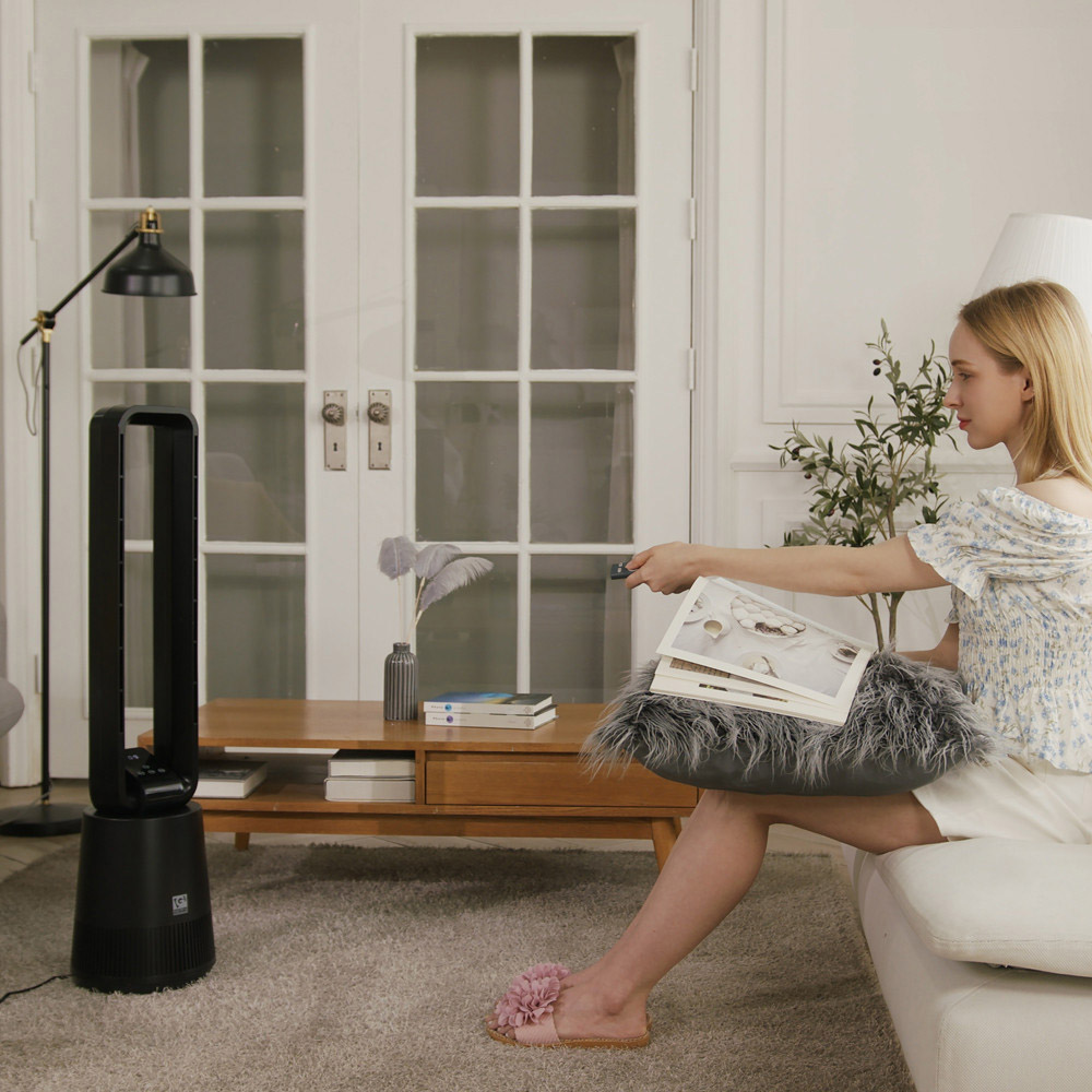 ELECTRO-G 하이브리드 날개없는 리모콘 선풍기 공기청정기 (GEF-CW1500R WIND)