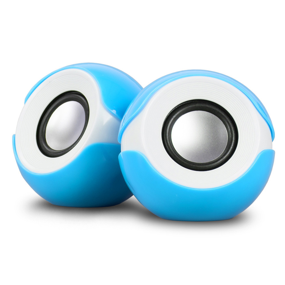 GOON 멀티미디어 스테레오 USB 미니 스피커 (GS-8000) (블루)