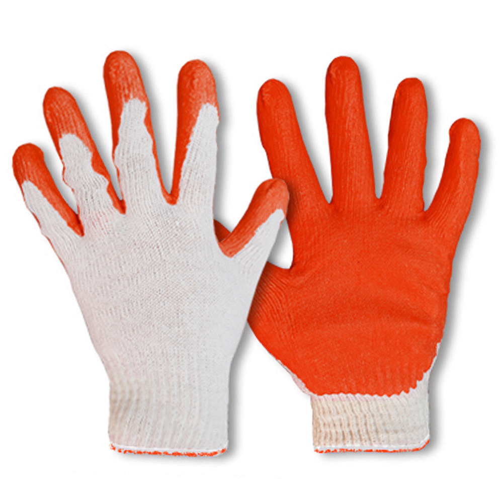 GUARDMAN 반코팅 장갑 적색 10G (100개입) 목장갑 코팅장갑 작업 안전장갑