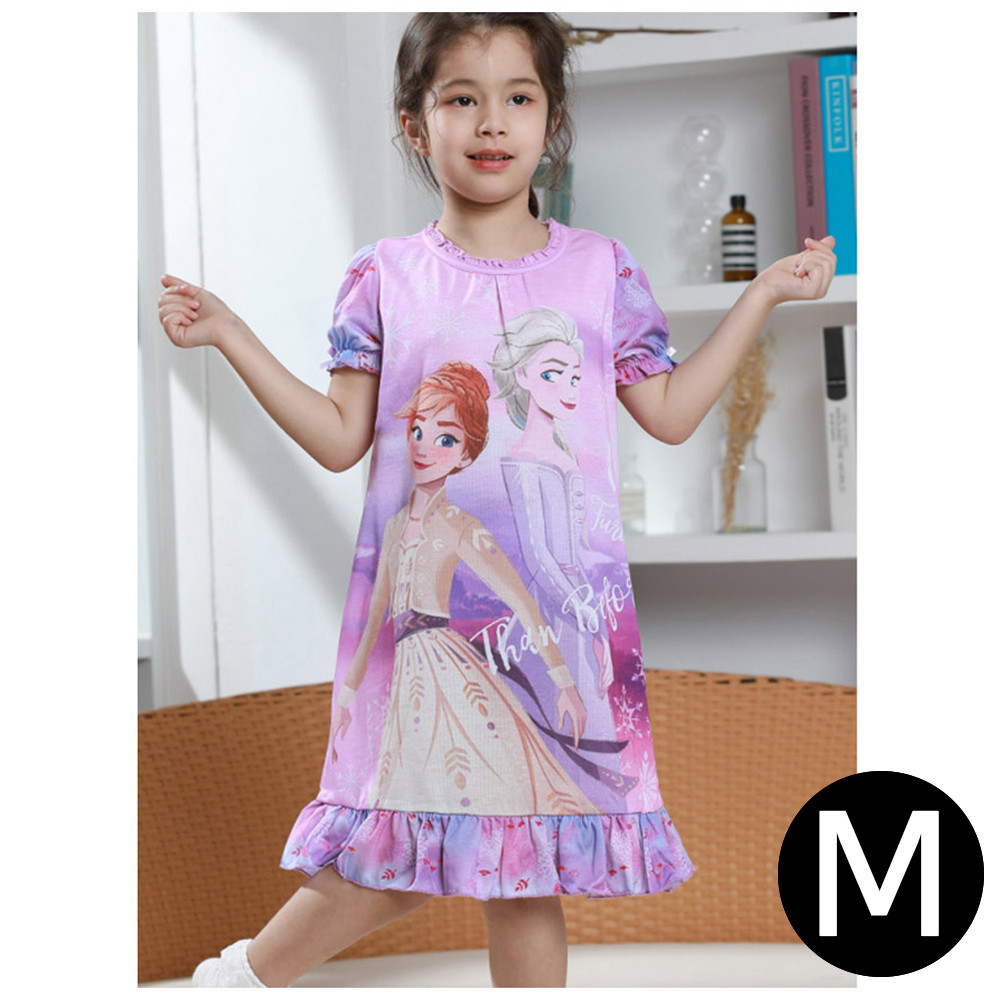 한중 엘사2 반팔 실내복 (핑크) (M)