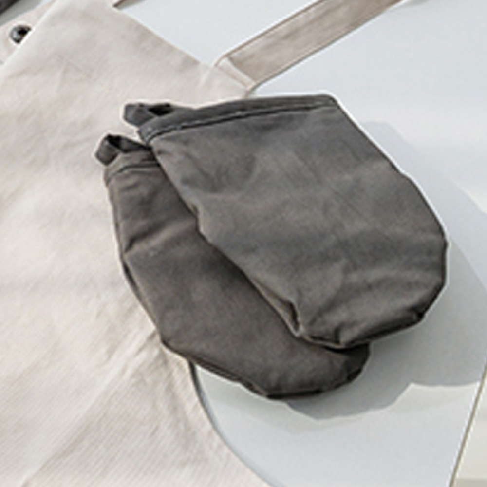 해피니 주방장갑 썸띵 면혼방 다용도 누빔 냄비장갑 차콜 (1개)