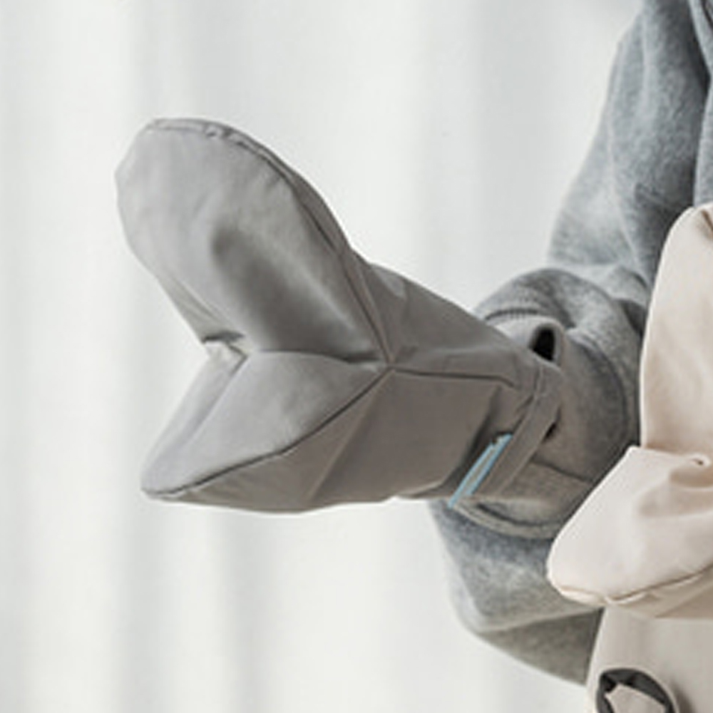 해피니 주방장갑 썸띵 면혼방 다용도 누빔 냄비장갑 그레이 (1개)