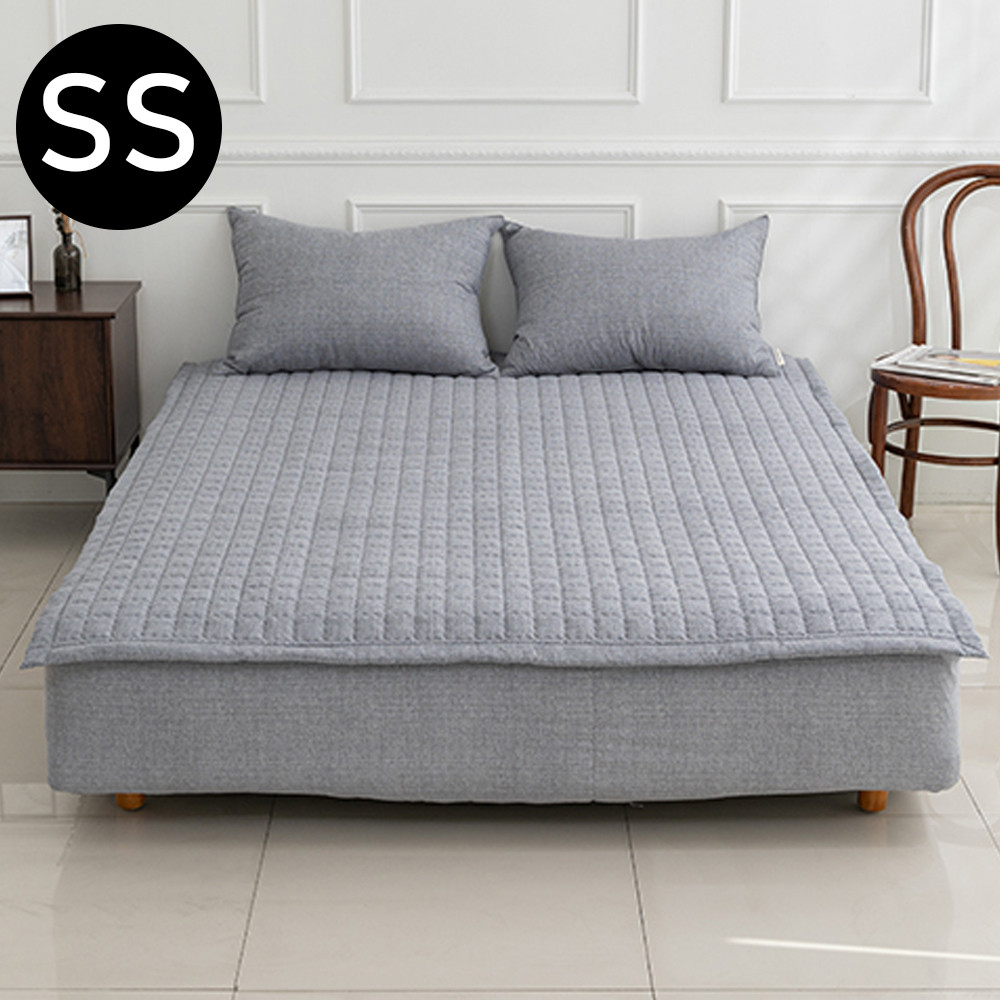 해피니 누네 소프트마이크로 침대 밴딩 패드 슈퍼싱글 SS (그레이)