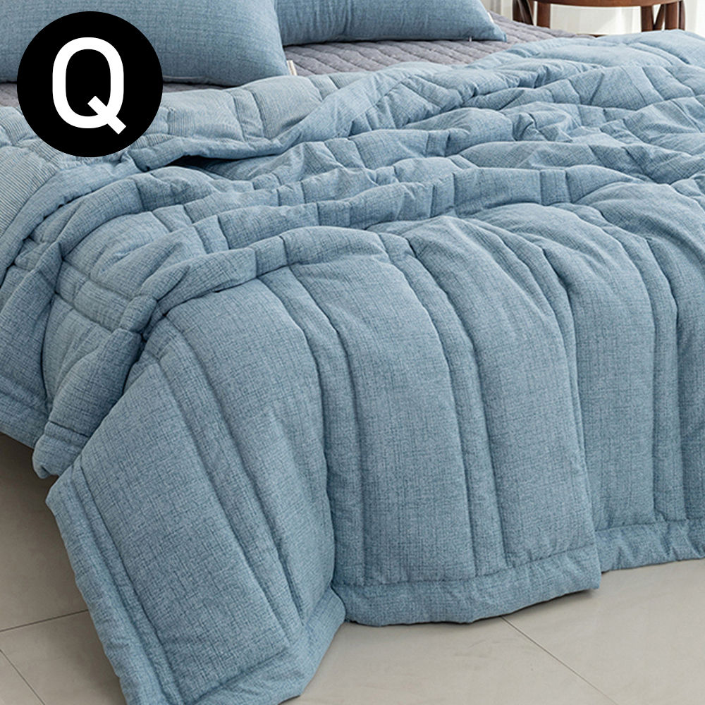 해피니 누네 소프트마이크로 간절기 이불 퀸 Q (블루)