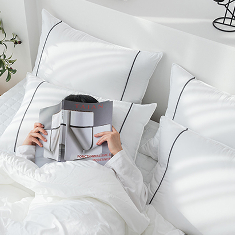 해피니 테라피 M2 호텔 베개커버 (50x70cm) (화이트)