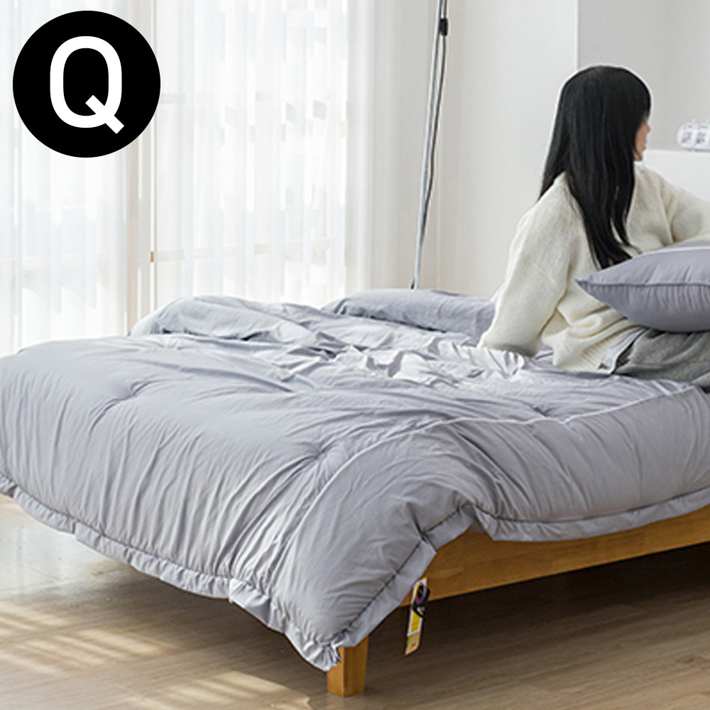 해피니 테라피 M2 호텔 차렵 이불 퀸 Q (그레이)