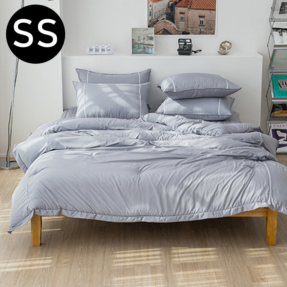 해피니 테라피 M2 호텔 차렵 이불 베개커버세트 슈퍼싱글 SS (그레이)