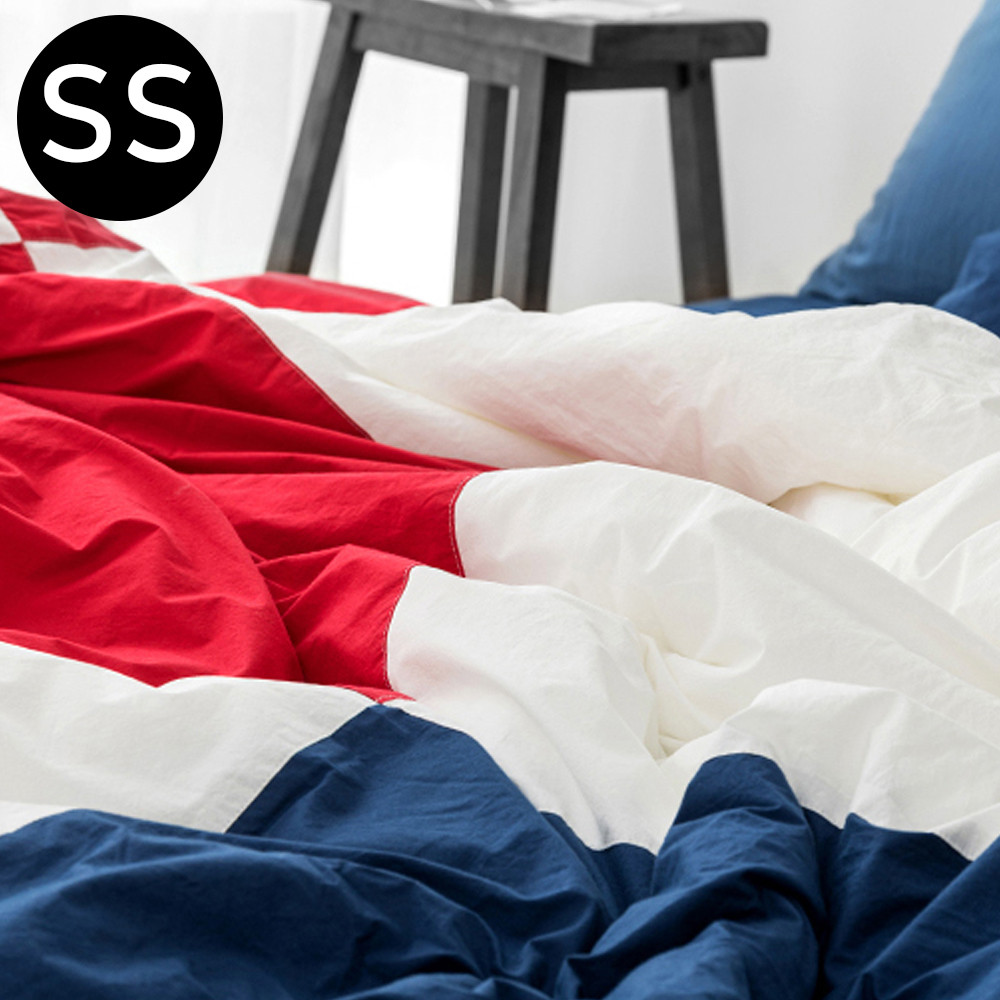 해피니 톰보이 60수 무봉제 패치 차렵 이불 슈퍼싱글 SS