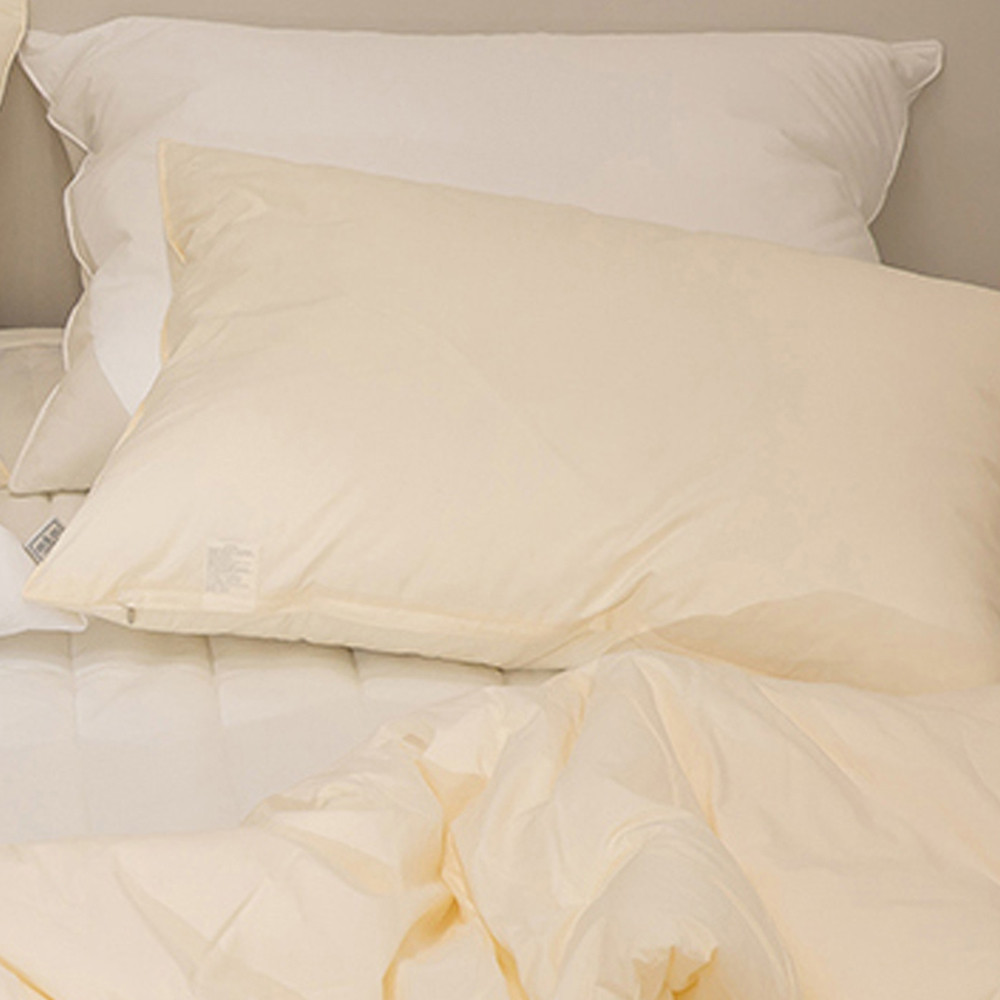 해피니 포포 60수 순면 배게커버 50x70cm (크림)